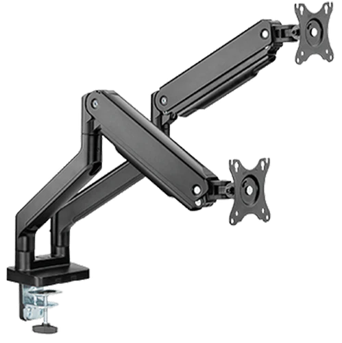 Twisted Minds TM-60-C012 Çift Monitör Ağır Hizmet Tipi Yay Destekli Monitör Kolu USB Bağlantı Noktası