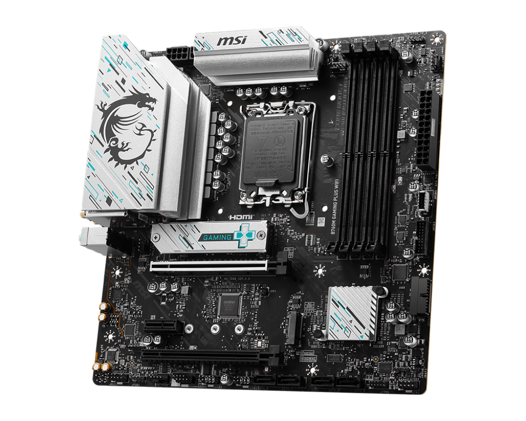 MSI B760M Gaming Plus Wi-Fi Intel LGA1700 DDR5 Micro ATX Motherboard