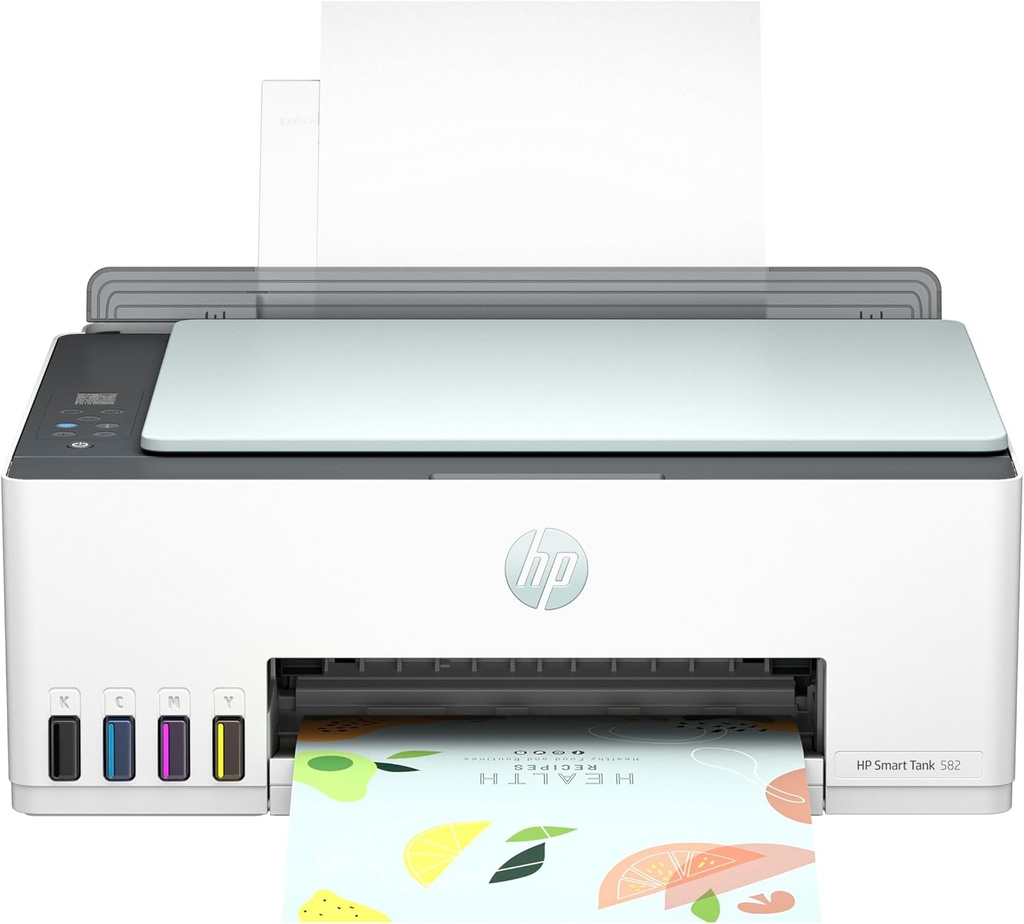 HP Smart Tank 582 4A8D6A Yazıcı-Tarayıcı-Fotokopi-WiFi Çok Fonksiyonlu Tanklı Yazıcı