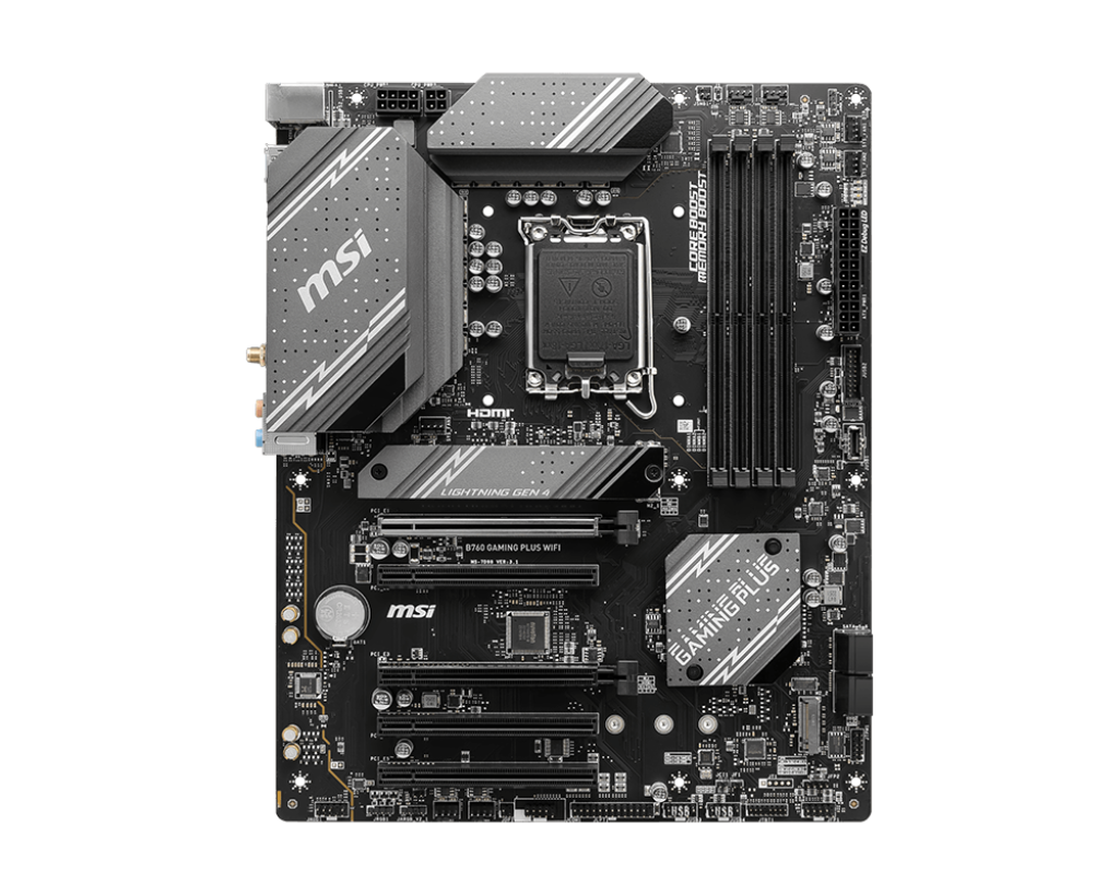MSI B760 Gaming Plus Wi-Fi Intel LGA1700 DDR5 Micro ATX Anakart