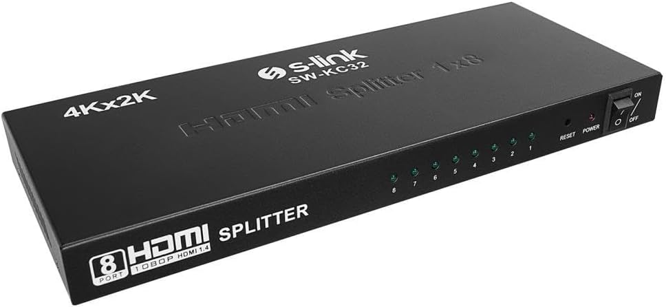 S-link SW-KC32 Serisi 8 Port 4K 2K Hdmı Splitter