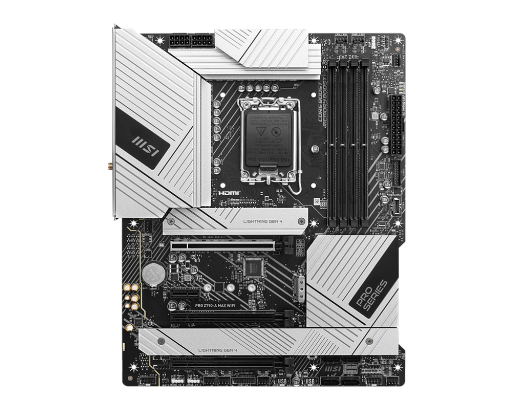 MSI Pro Z790-A Max Wi-Fi Intel 1700 DDR5 PCI-E 4XM.2 USB3.2 DP HDMI 1x2.5G LAN ATX Anakart