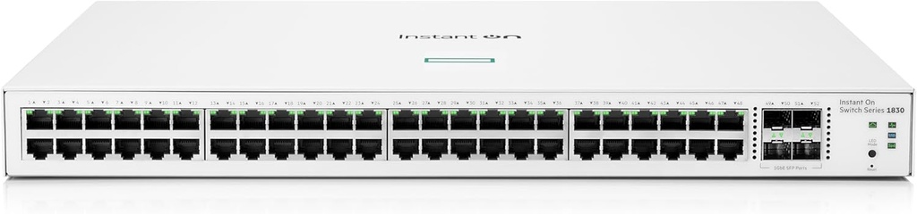 HP Aruba Instant On 1830-48G JL814A 48 port 10/100/1000 Mbps Managed Gigabit Switch