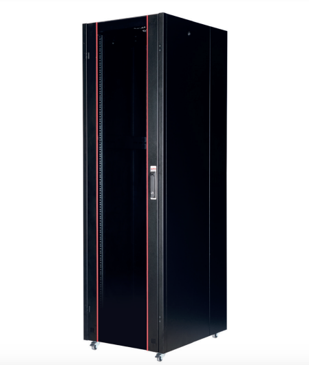 Lande Hyperline Series LN-HL36U6060-LG-B 36U 800x800 Upright Cabinet, Black