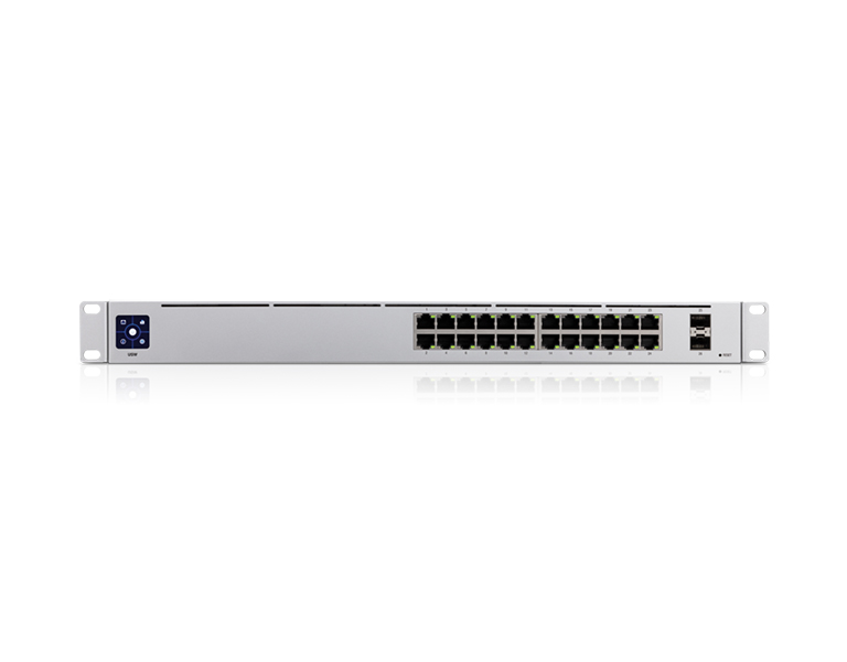 Ubiquiti Unifi USW-24 Series Layer 2 10/100/1000, 2x1G SFP 24 Port Gigabit Switch