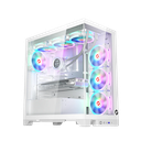 GameOn GO-EMPERORIV-A Emperor Midnight IV Series Mid Tower Gaming Case, White