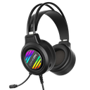 GameOn GOT100 Ravenstrike RGB USB & 3.5mm Gaming Headset, Black