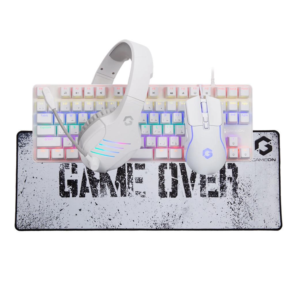 GameOn Viper XA All-in-One Keyboard, Headset, Mouse, Mousepad Gaming Bundle