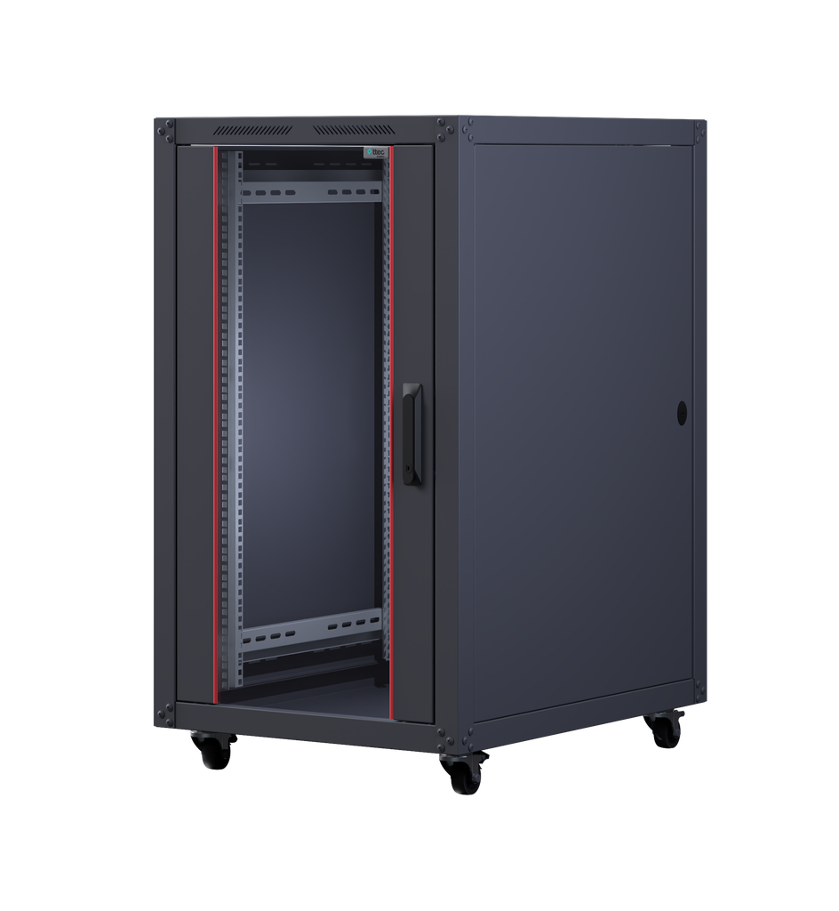 Ttec Business 20U 600×800 Silverline Dikili Tip Kabinet, Siyah