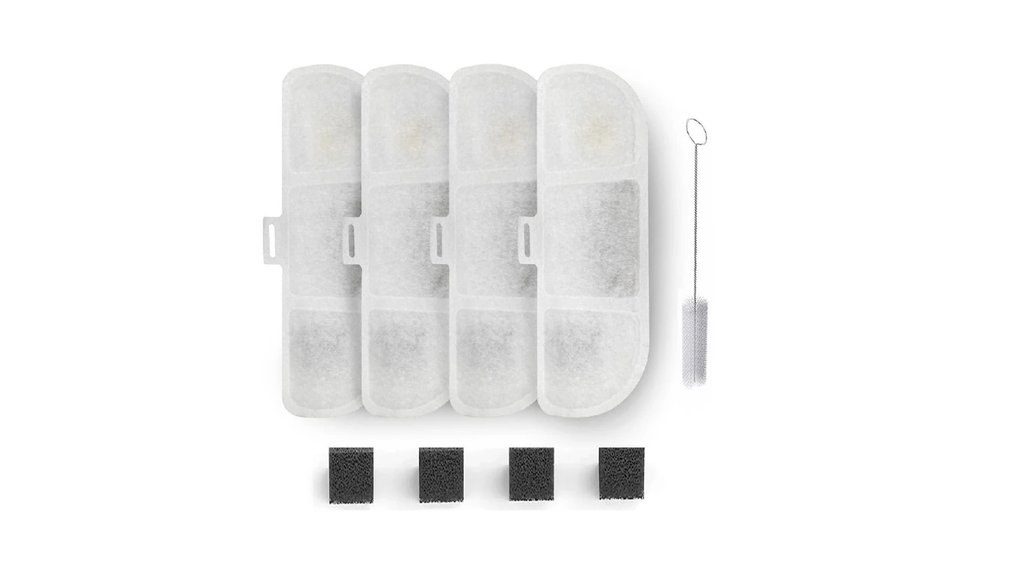 Xenon Smart X8781 Smart Water Fountain Filter 4 Pieces X8651 Compatible Brush and Sponge Set