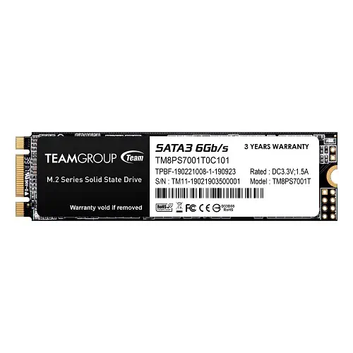 Team MS30 TM8PS7001T0C101 Sata 3.0 1 TB M.2 SSD Disk