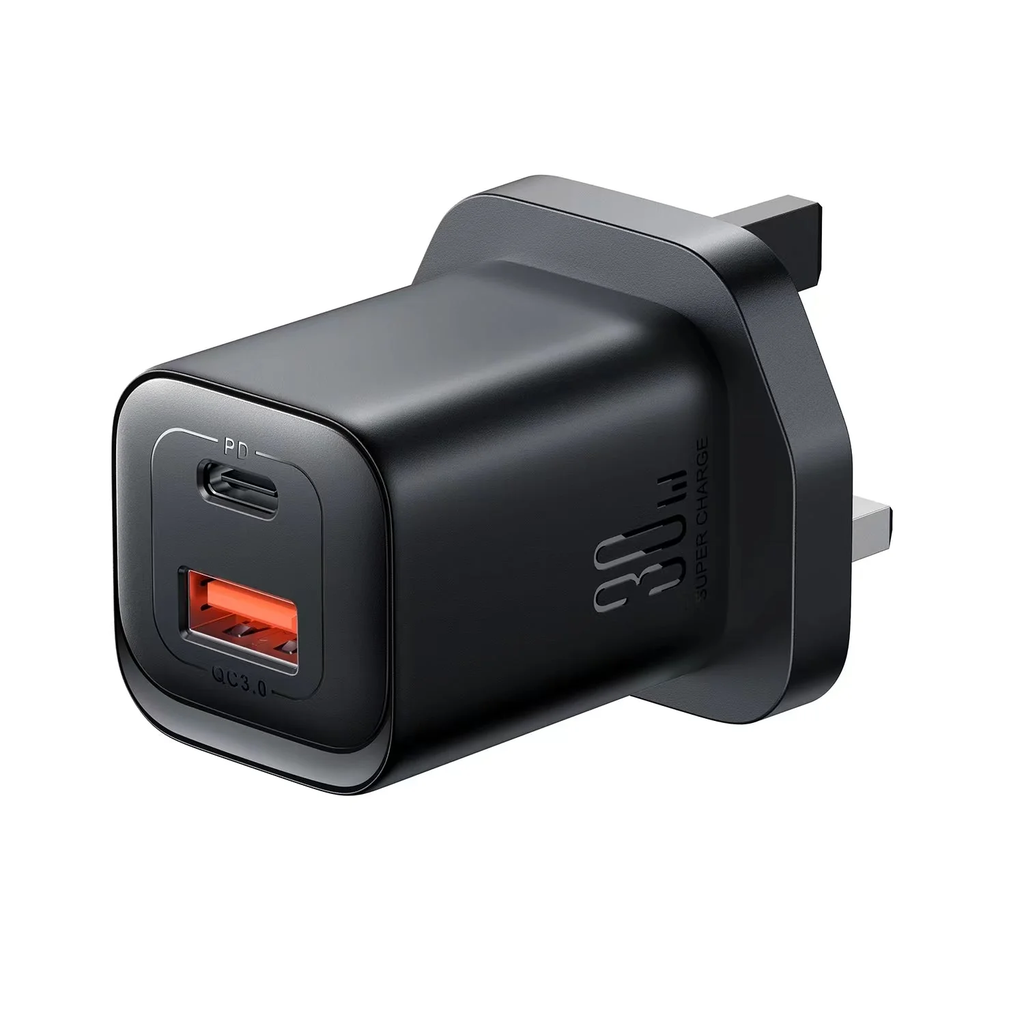 Joyroom JR-TCF08 PD+QC3.0 30W Fast Charging Adapter, Black