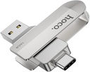 Hoco UD10 16GB USB-A + Type C Döner Başlıklı Flash Bellek