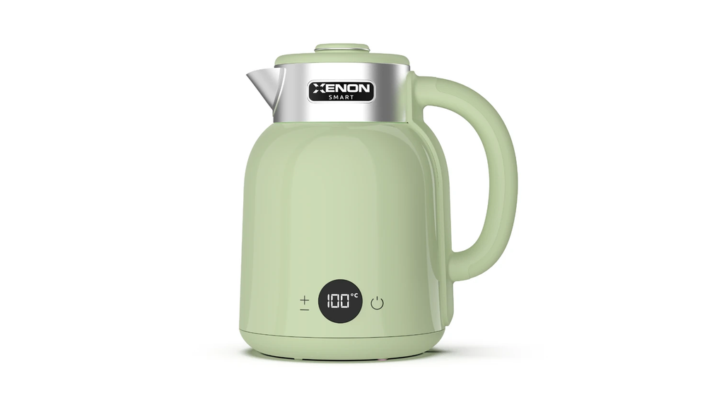 Xenon Smart X7101_M1 1.5 Liter Wi-Fi 2200W App Controlled Voice Assistant Support Steel Smart Kettle, Green