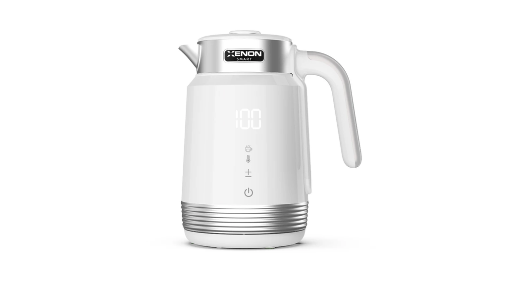 Xenon Smart X7102 1.7 Liter Wi-Fi 2200W App Controlled LED Display Assistant Support Steel Smart Kettle, White
