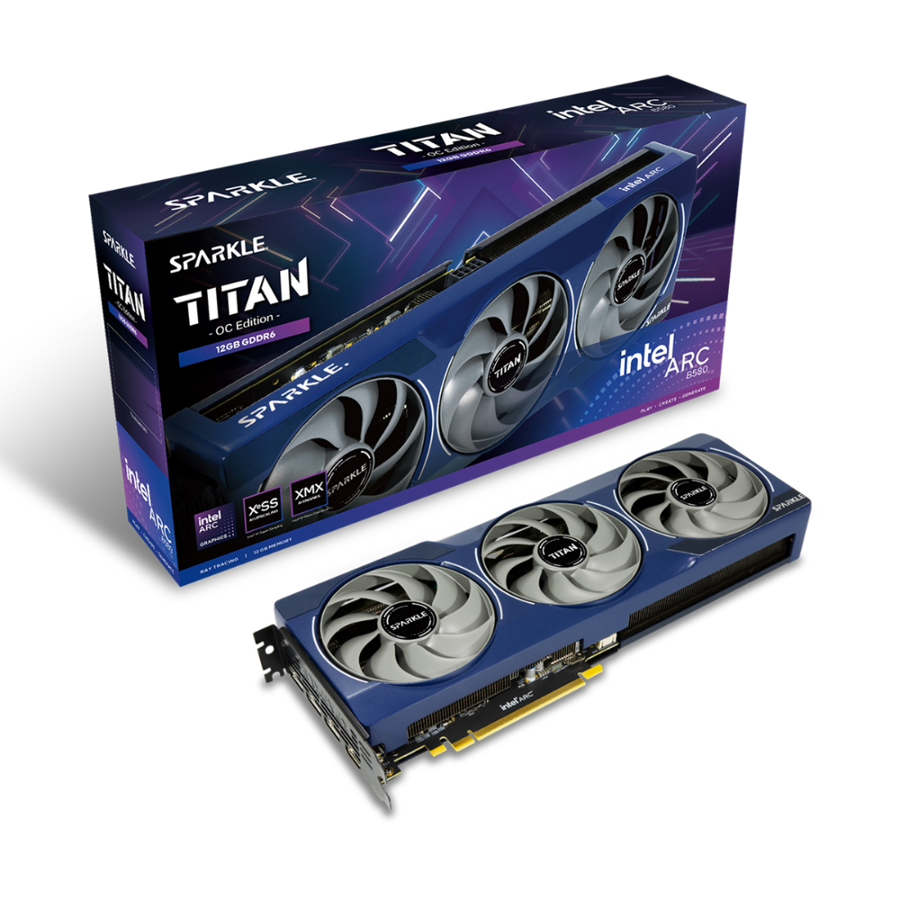 Intel Sparkle Arc B580 Titan 12GB GDDR6 192Bit Ekran Kartı