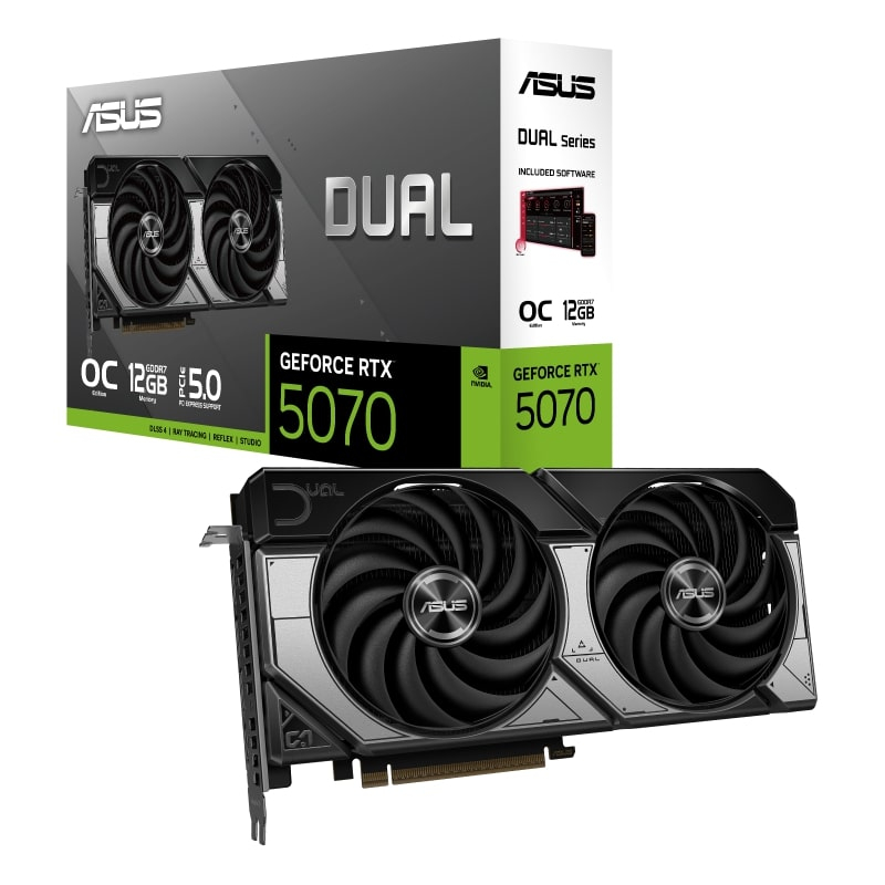 Asus Dual GeForce RTX 5070 12GB OC Edition GDDR7 192Bit Gaming Graphics Card