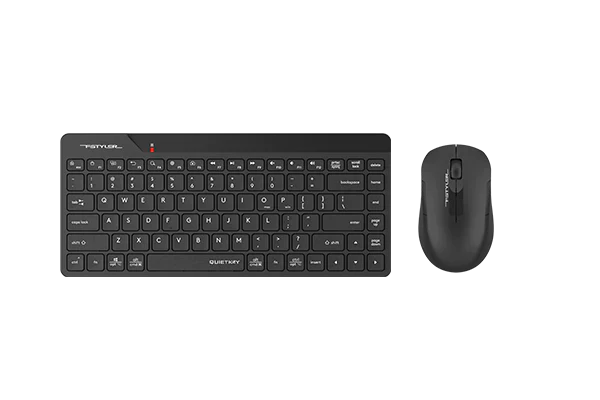A4 Tech FG2200 Air 2.4 QMini Wireless Keyboard Mouse Set, Black