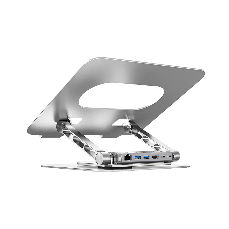 Unitek D1109B01 360D Metal Removable 5 in 1 USB-C Hub Included 15.6" Notebook Stand