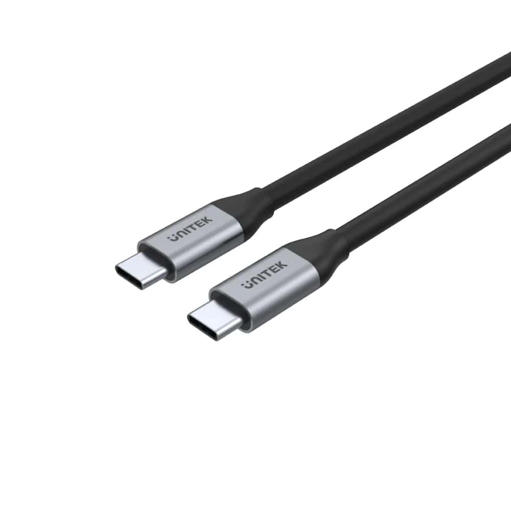 Unitek C14091ABK Type-C to Type-C 100W 2Mt 4K 5Gbps Image Transfer Fast Charging Cable