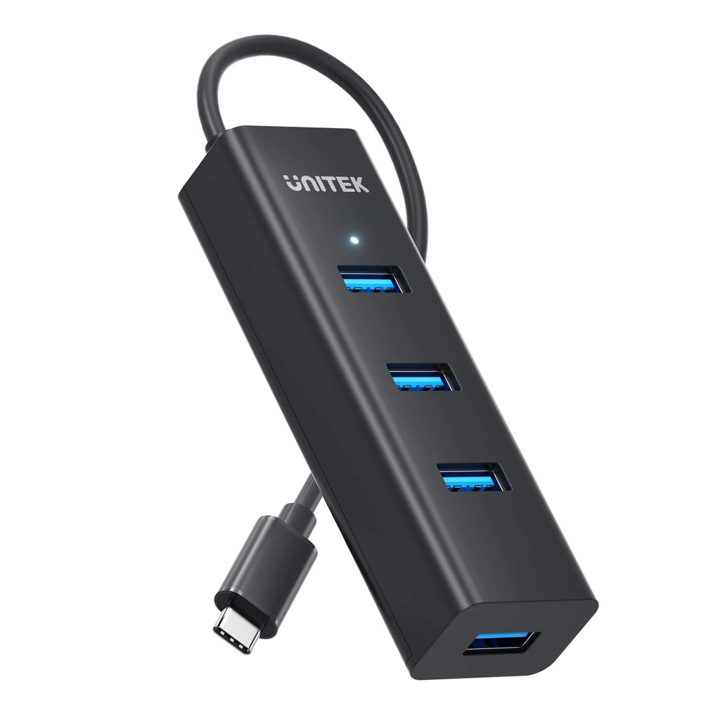 Unitek Y-3089Z01 Type-C to 4 Port USB 3.0 HUB + Type-C Power 5 Gbps