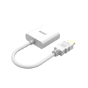 Unitek Y-6333C01 HDMI to VGA/3.5MM Ses Destekli Beyaz Dönüştürücü Kablo