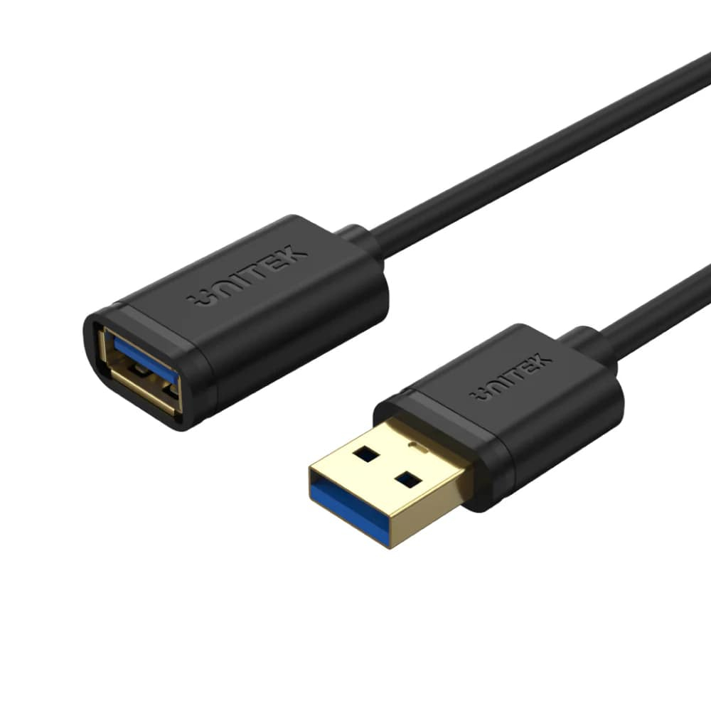 Unitek Y-C459GBK USB 3.0 2m Uzatma Kablosu, Siyah