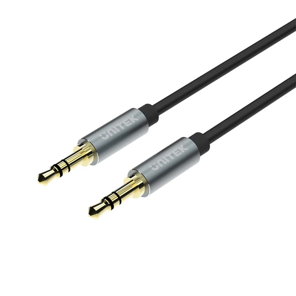 Unitek Y-C926ABK (M) to (M) 1m 3.5mm AUX Audio Cable, Black