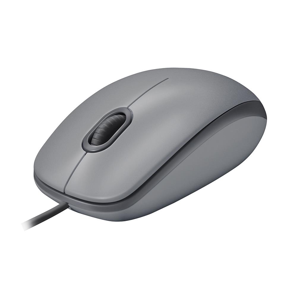 Logitech 910-006760 M110 Silent Optical Wired Mouse, Gray