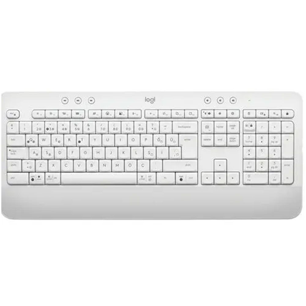 Logitech 920-010973 K650 Signature Q Wireless Keyboard, White