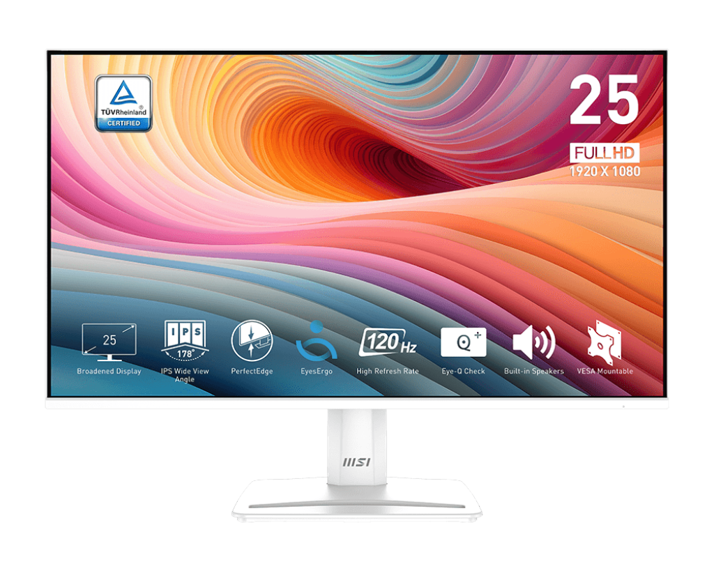 MSI Pro MP251W E2 24.5" 1920x1080 1ms 120Hz IPS Adaptive-Sync Full HD Monitor