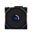 Lian Li G99.12TLLCD1W1B.00 Uni Fan TL LCD Wireless 1x120mm Case Fan, Black