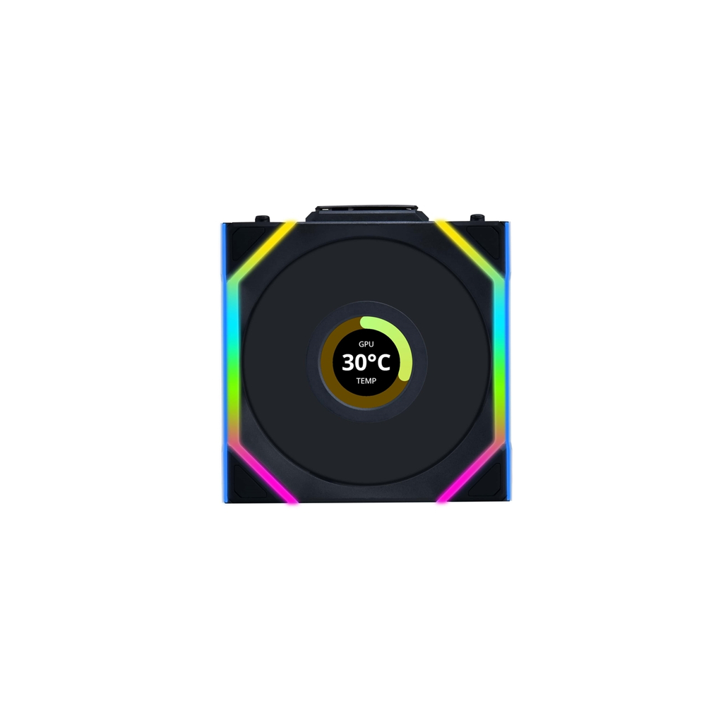 Lian Li G99.12SLLCD1W1B.00 Uni Fan SL Wireless 1x120mm Kasa Fanı, Siyah