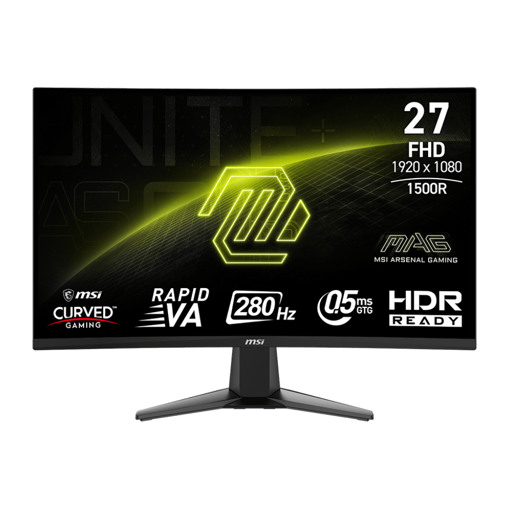 MSI MAG 276CXF 27" 280Hz 0.5ms AdaptiveSync FHD VA Curved Gaming Monitor