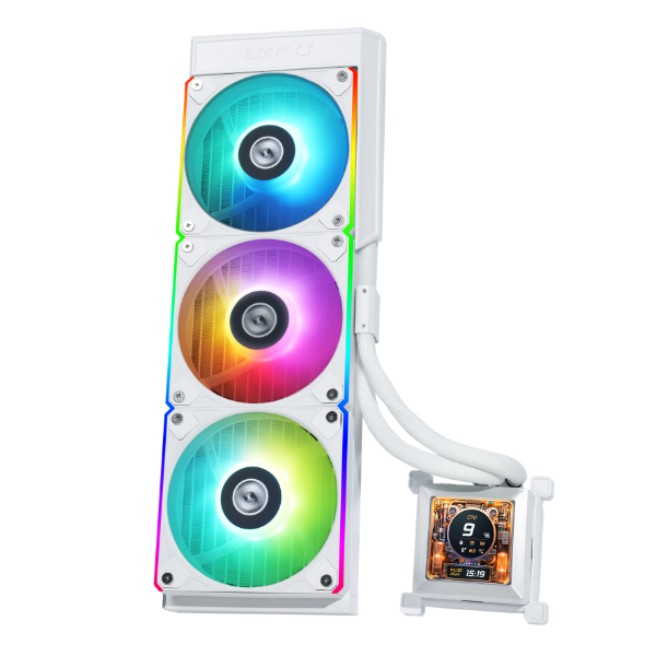 [G89.GHSLCD36NW.00] Lian Li G89.GHSLCD36NW.00 Hydro-Shift LCD 360 White Processor Fanless Liquid Cooling