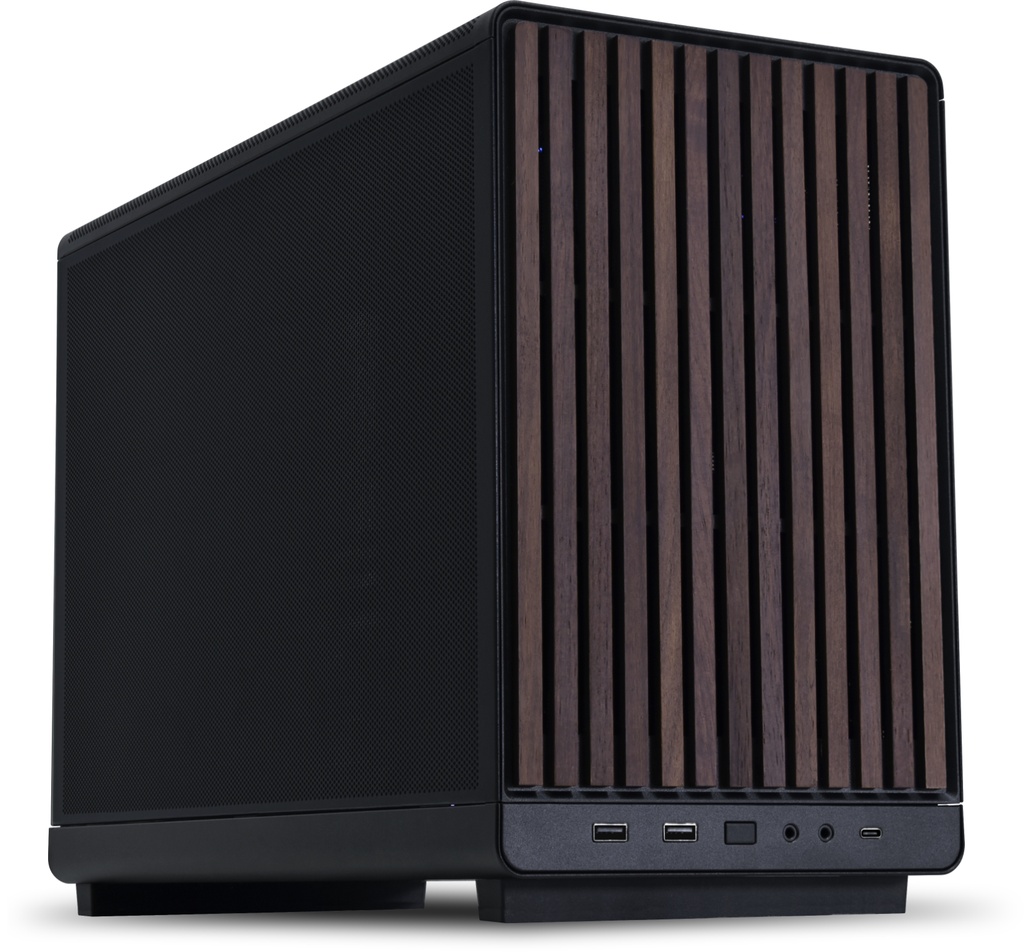 Lian Li G99.A3X-WDG.00 Dan Case A3 Black Wood Glass M-ATX Mini-Tower Case