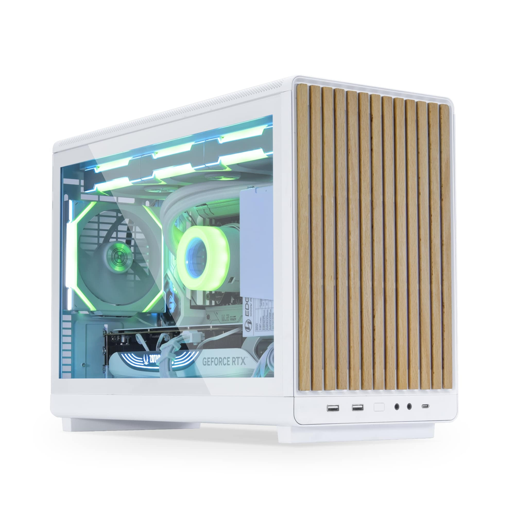 [G99.A3W-WDG.00] Lian Li G99.A3W-WDG.00 Dan Case A3 White Wood Glass M-ATX Mini-Tower Case