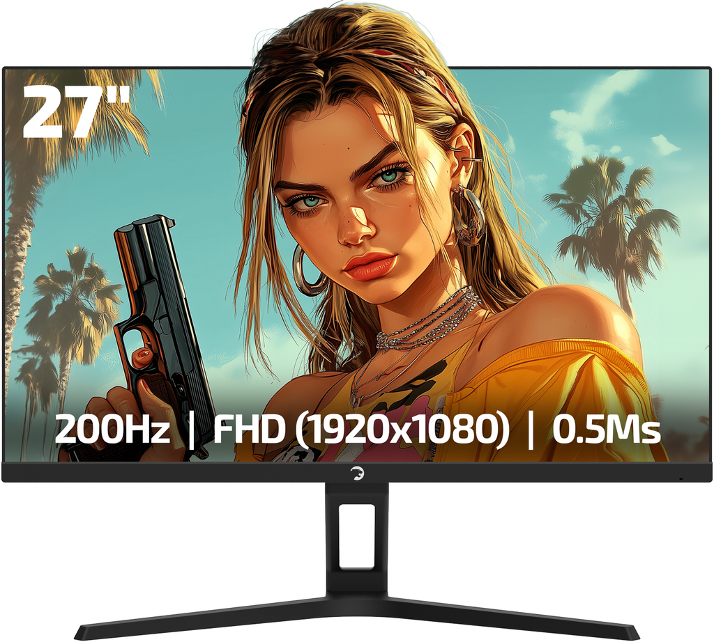 GamePower Kaze T20 27" 200Hz 0.5ms FHD Fast IPS 2x2W Speaker Gaming Monitor