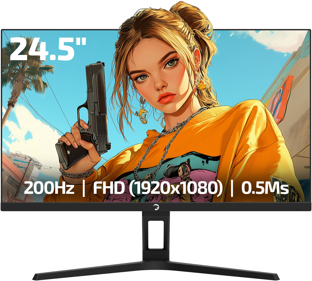 GamePower Kaze T10 24" 200Hz 0.5ms FHD Fast IPS 2x2W Speaker Gaming Monitor