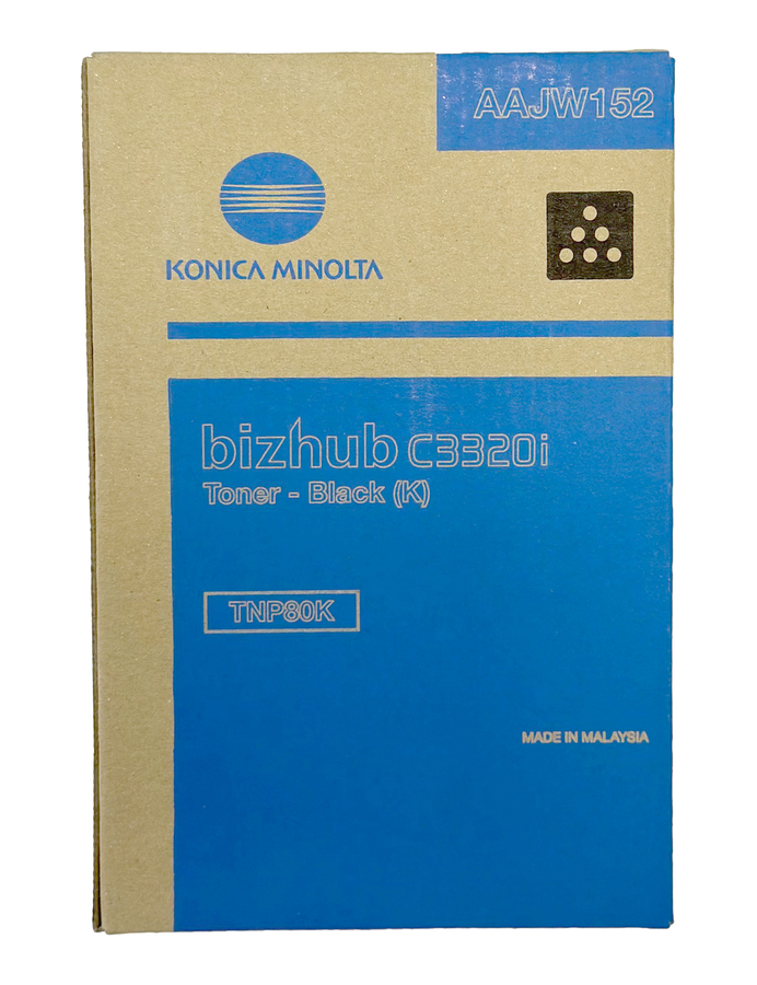 [AAJW152] Konica Minolta TNP-80C Bizhub C3320i and C3321i AAJW152 Black Original Toner