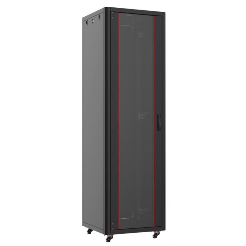Mirsan 36U W=600mm D=600mm Dikili Tip Network Kabinet, Siyah