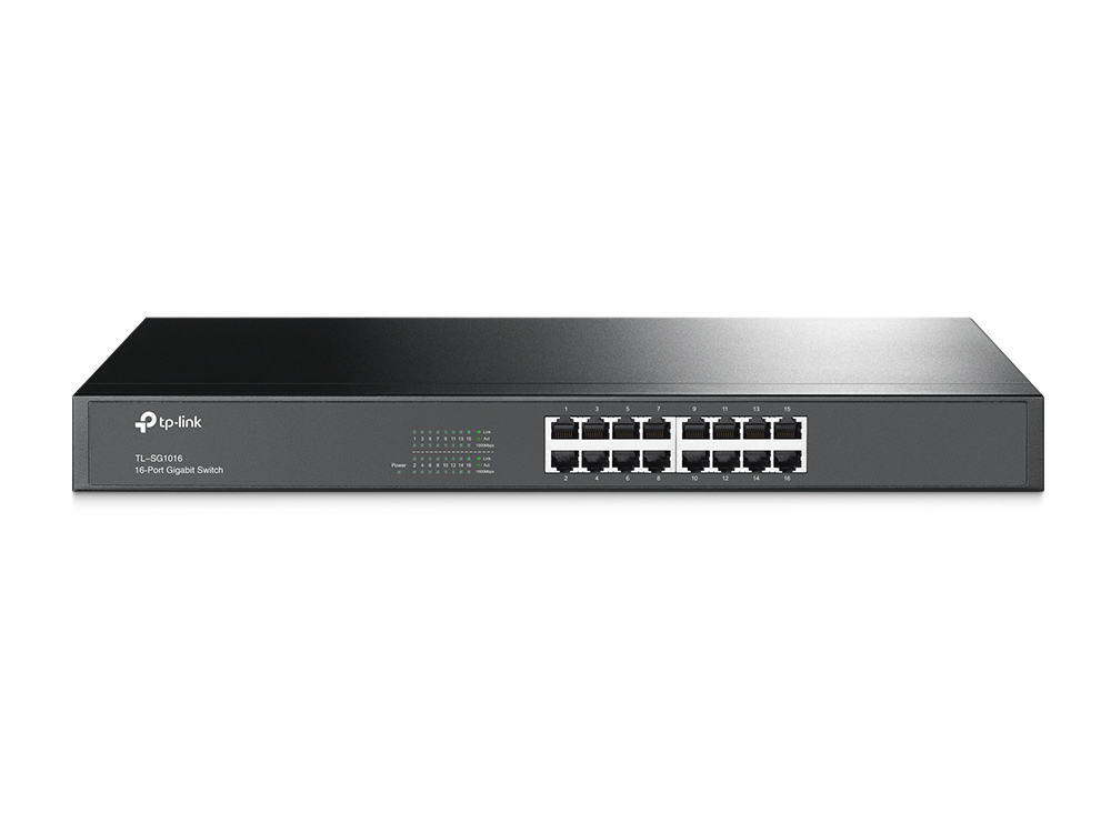 [TL-SG1016(UN)] TP-Link TL-SG1016 16 Port 10/100/1000 Mbps Rackmount Gigabit Switch