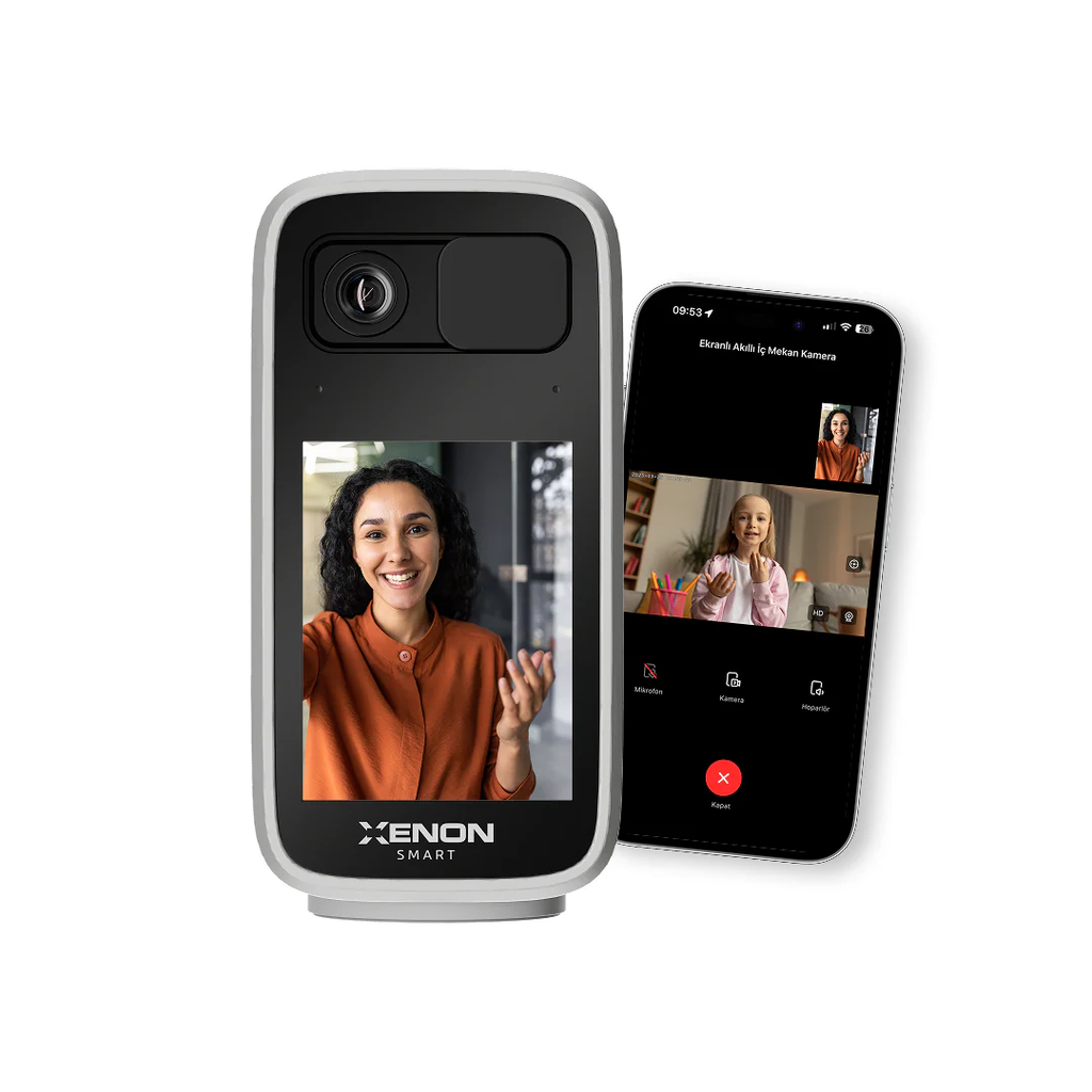 [X7208] Xenon Smart X7208 Akıllı Ekranlı 1440P 2K QHD Gece Görüşlü 4 MP Görüntülü Güvenlik Kamerası