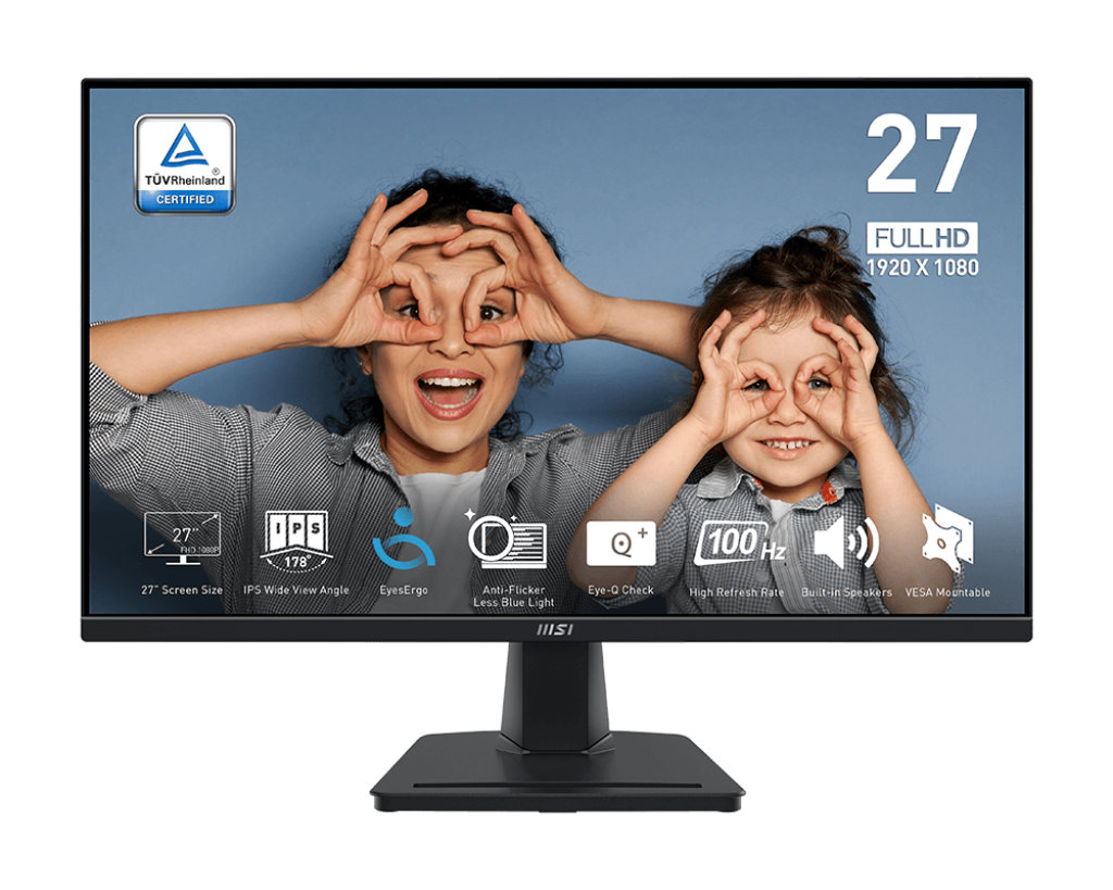 [PRO MP275] MSI Pro 27" MP275 Flat IPS 1ms 100 Hz FreeSync 100Hz, HDMI, VGA, Hoparlör, Vesa FHD Monitör