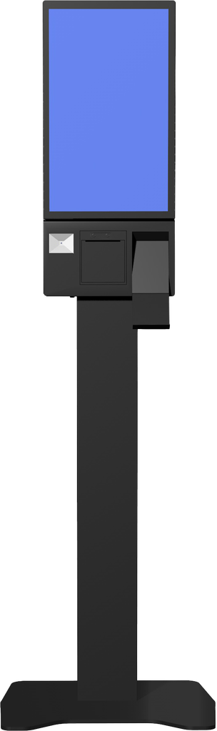 [K-2150B] Tiwox 21.5" K-2150B Core i7 5.Nesil 16GB Ram 256GB SSD 2D Okuyucu Barkod Yazıcılı Kioks, Siyah