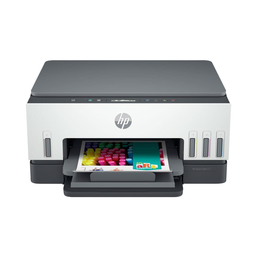 HP Smart Tank 670 6UU48A Wi-Fi, Tarayıcı, Fotokopi Renkli Çok Fonksiyonlu Tanklı Yazıcı