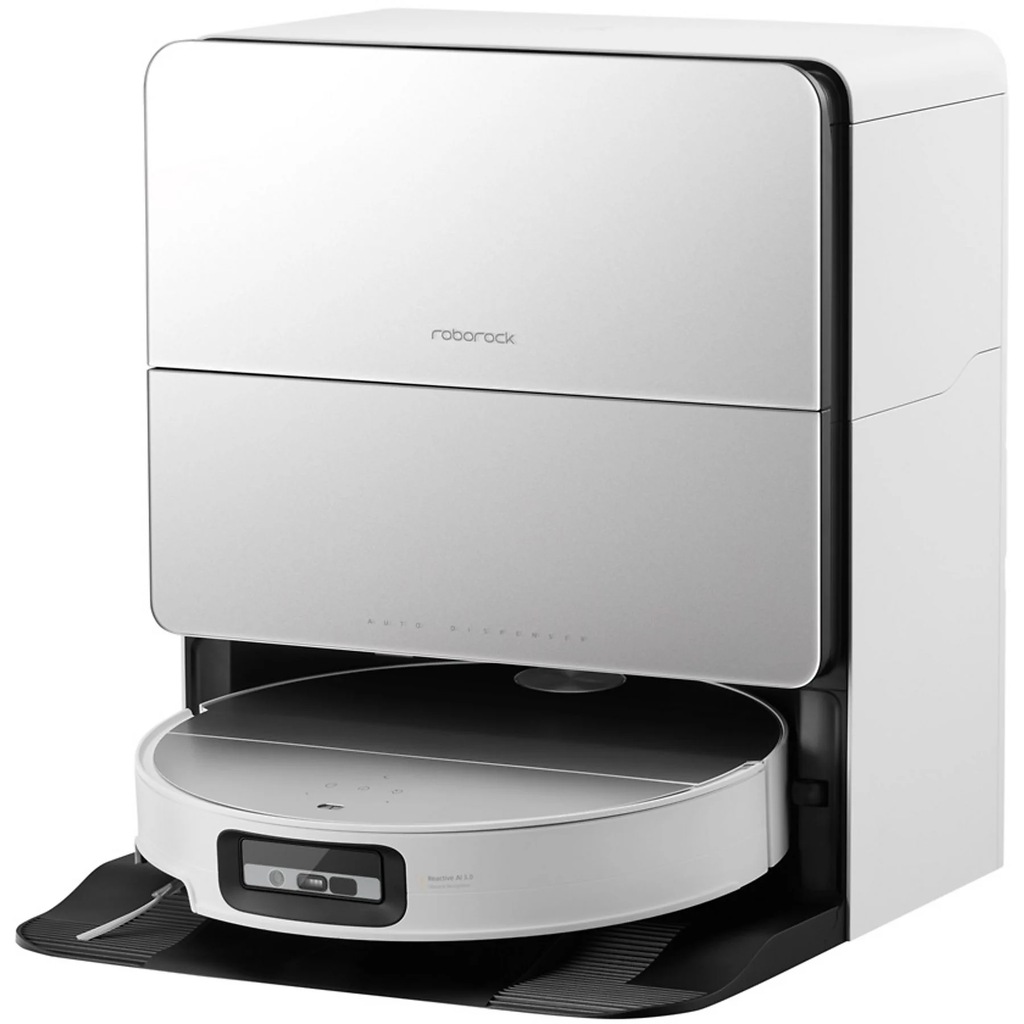 [S90VER+EWFD32HRR] Roborock Saros 10 Smart Robot Vacuum Cleaner with Garbage Station, White