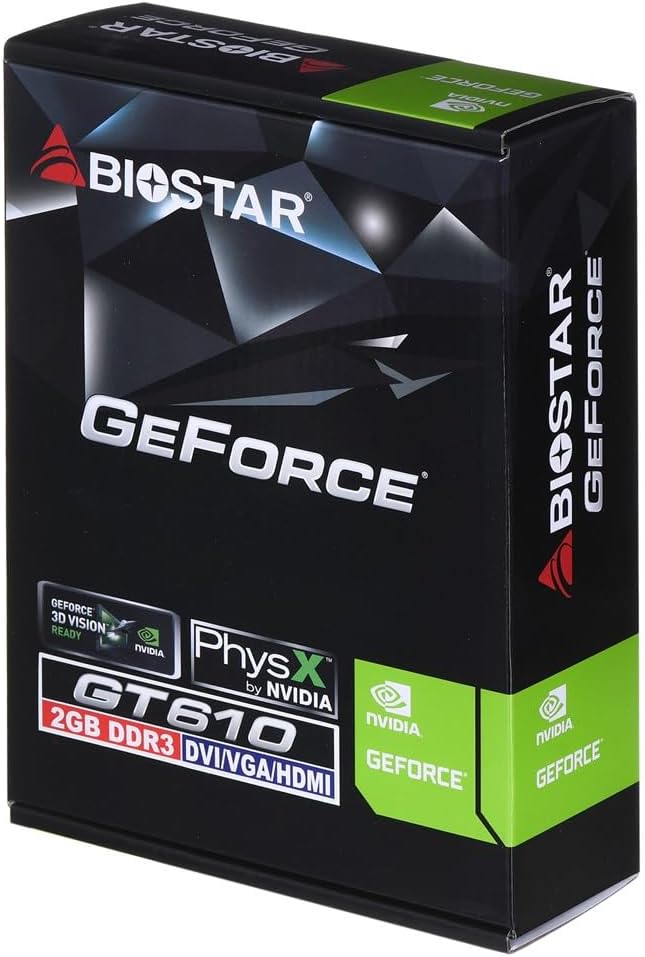 Biostar GeForce GT 610 VN6103THX6 2GB DDR3 Graphics Card