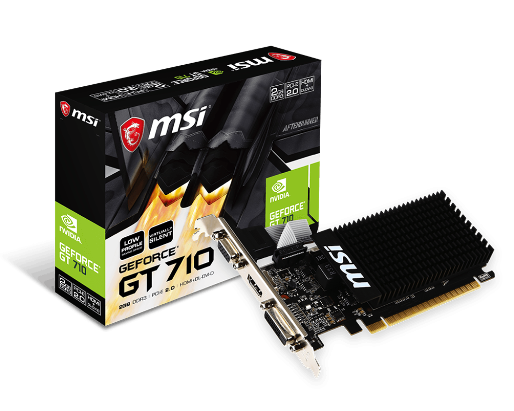 MSI GeForce GT 710 2GD3H LP 2GB 64Bit DDR3 Graphics Card