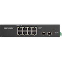 Hikvision DS-3T0510HP-E/HS 8 Portlu Gigabit PoE+ Uyumlu Yönetilmeyen Endüstriyel Switch
